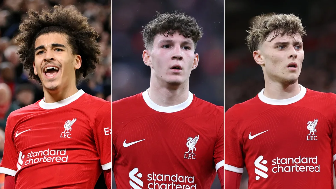 These three teenagers have inspired Liverpool to glory this week. The trio’s fathers were all professional soccer stars